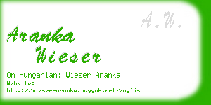 aranka wieser business card